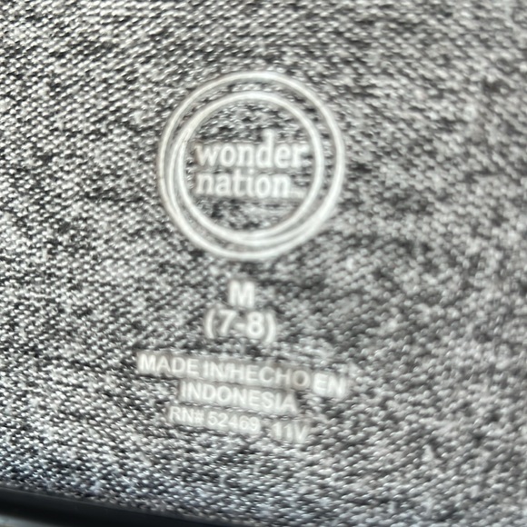 Wonder Nation Gray Knotted Top - Girls M 7-8 - Picture 3 of 5